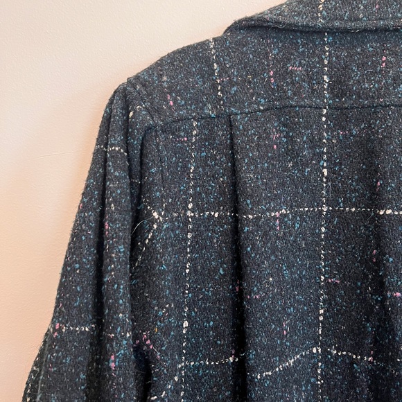Oversized Vintage Tweed Coat Size M - Picture 7 of 8